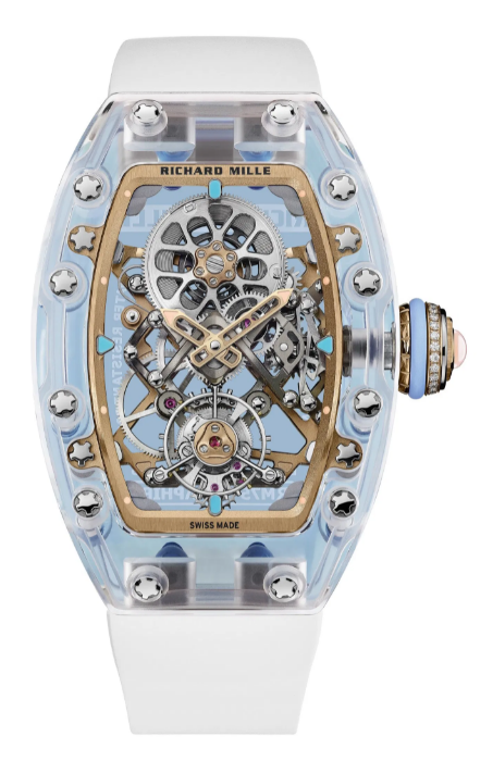Review Richard Mille RM 75-01 Flying Tourbillon Sapphire Blue Copy Watch